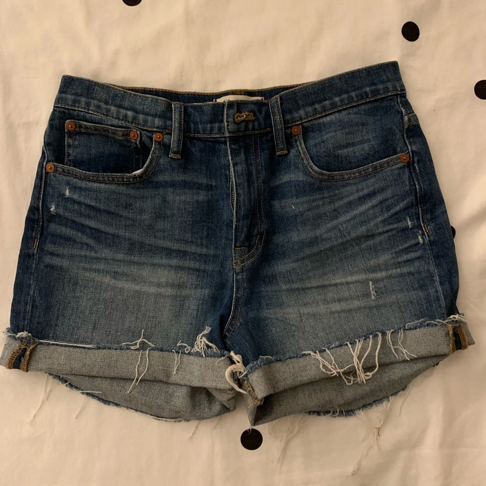 Madewell high rise Jean shorts